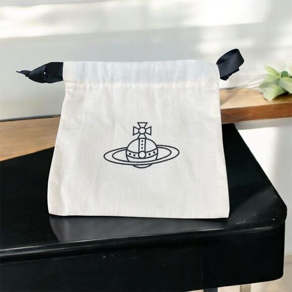 New Vivienne Westwood Silver Crystal Orb Charm Heart Post Earrings - Picture 7 of 7